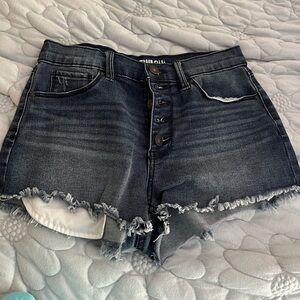 Rewash dark wash denim shorts